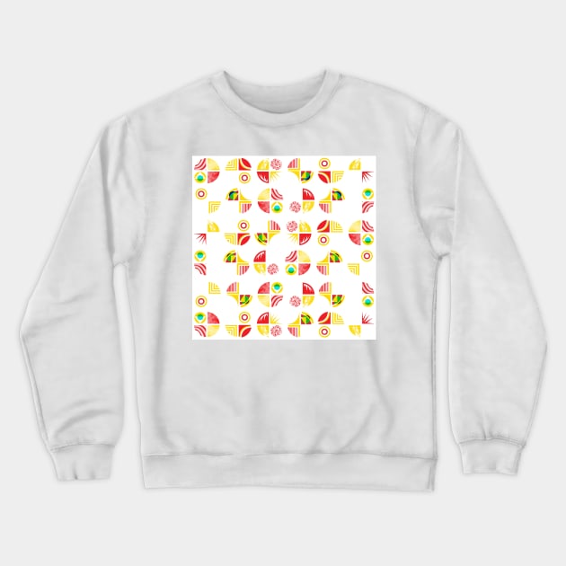 Watercolor geometric pattern Crewneck Sweatshirt by ilhnklv